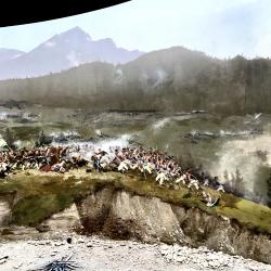 Das Riesenrundgemälde im 'Panorama Tirol' stellt den Freiheitskampf der Tiroler mit Andreas Hofer dar - (c) Gabi Dräger